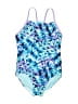 Speedo Tie-dye Blue One Piece Swimsuit Size S (kids) - photo 1