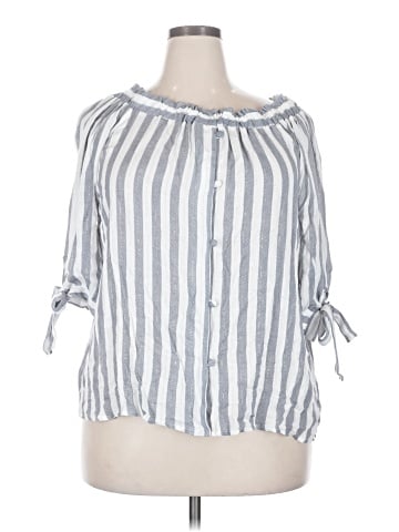 Faith and Joy 3/4 Sleeve Blouse (view 1)