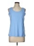 Chico's Blue Sleeveless T-Shirt Size Lg (2) - photo 1
