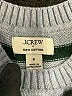 J.Crew Factory Store 100% Cotton Stripes Gray Pullover Sweater Size S - photo 7