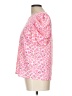 TCEC 100% Polyester Hearts Pink Short Sleeve Blouse Size L - photo 5