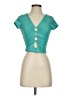Urban Renewal Teal Short Sleeve Top Size S - photo 1
