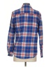Forever 21 Plaid Blue Long Sleeve Button-Down Shirt Size S - photo 2