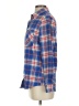 Forever 21 Plaid Blue Long Sleeve Button-Down Shirt Size S - photo 5