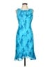 Donna Ricco 100% Polyester Blue Cocktail Dress Size 10 - photo 1