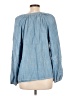 Style&Co 100% Lyocell Blue Long Sleeve Blouse Size L - photo 2