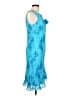 Donna Ricco 100% Polyester Blue Cocktail Dress Size 10 - photo 4