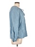 Style&Co 100% Lyocell Blue Long Sleeve Blouse Size L - photo 4