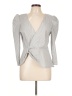 Sugar Lips Gray 3/4 Sleeve Blouse Size L - photo 1