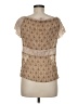 Guess Jeans 100% Polyester Tan Short Sleeve Blouse Size M - photo 2