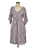 Torrid 100% Rayon Paisley Gray Casual Dress Size Lg Plus (0) - photo 1