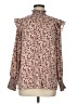 Hayden 100% Polyester Burgundy Long Sleeve Blouse Size M - photo 1