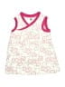 Tea 100% Cotton White Pink Sleeveless Top Size 6 - 7 - photo 1