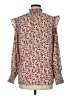 Hayden 100% Polyester Burgundy Long Sleeve Blouse Size M - photo 2