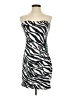 Dots Animal Print Black Cocktail Dress Size S - photo 1