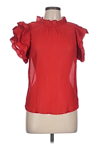 LOVE X DESIGN Short Sleeve Blouse (view 1)