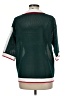 Stylewe Color Block Green 3/4 Sleeve Button-Down Shirt Size M - photo 2