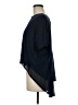 Eri + Ali 100% Cotton Solid Blue Black Short Sleeve Top Size M - photo 5