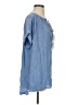 Umgee Blue Short Sleeve Blouse Size S - photo 4