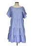 Nine West 100% Polyester Blue Casual Dress Size L - photo 1