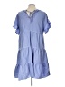 Nine West 100% Polyester Blue Casual Dress Size L - photo 2