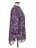 Boutique + 100% Polyester Paisley Blue 3/4 Sleeve Blouse Size 1X Plus - photo 4