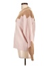 Joie Chevron-herringbone Pink Pullover Sweater Size L - photo 5