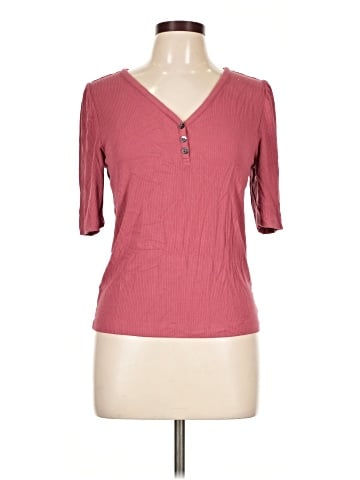 Ann Taylor LOFT Outlet Short Sleeve Henley (view 1)