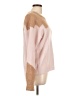 Joie Chevron-herringbone Pink Pullover Sweater Size L - photo 4