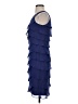 DressBarn 100% Polyester Blue Cocktail Dress Size 4 - photo 5