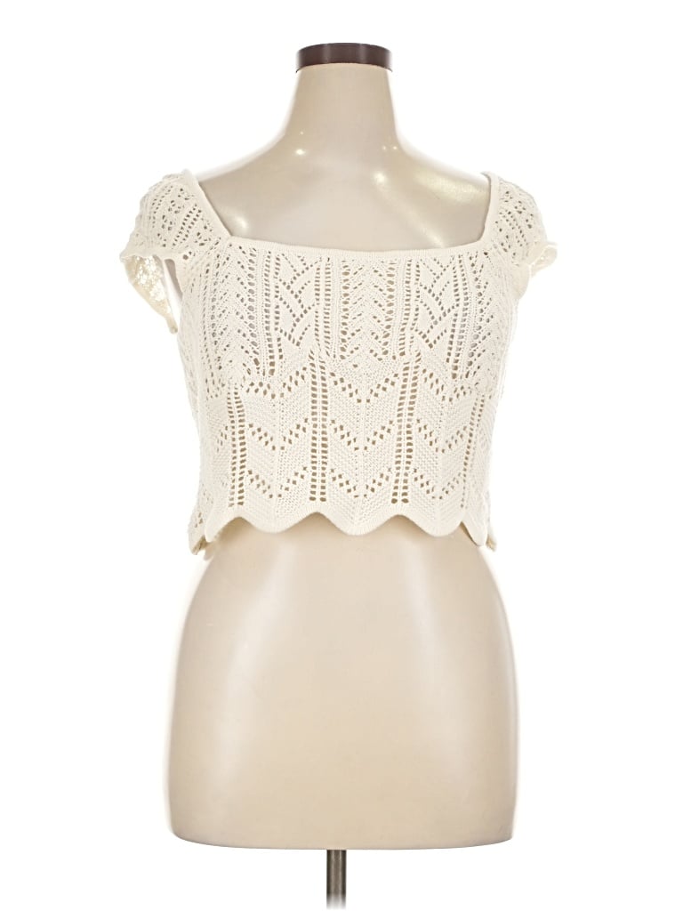 Aéropostale Sleeveless Blouse In Ivory