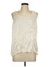 J.Jill 100% Silk Ivory Sleeveless Silk Top Size Lg Petite - photo 1