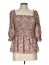Max Studio 100% Polyester Pink 3/4 Sleeve Blouse Size L - photo 1