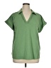 Lane Bryant Green Short Sleeve Blouse Size 14 - 16 Plus - photo 1
