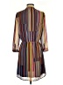 DR2 100% Polyester Stripes Brown Casual Dress Size XS - photo 2