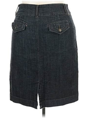 Ashley Stewart Denim Skirt (view 2)