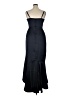 Xscape 100% Polyester Blue Black Cocktail Dress Size 14 - photo 2