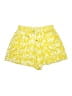 Elevenses 100% Viscose Print Yellow Shorts Size M - photo 1