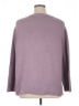 Ella Moss Solid Purple Pullover Sweater Size XL - photo 2