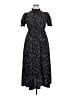 Unbranded 100% Polyester Polka Dots Black Casual Dress Size XL - photo 1