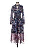 Eliza J 100% Polyester Paisley Blue Casual Dress Size 4 - photo 1
