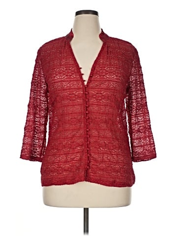 Alfani 3/4 Sleeve Button-Down Shirt (view 1)