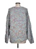 Very J Tweed Blue Pullover Sweater Size L - photo 2