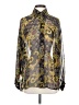 Compagnie Internationale Express 100% Polyester Paisley Gold Long Sleeve Blouse Size S - photo 1