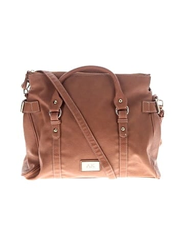 AK Anne Klein Leather Satchel (view 1)