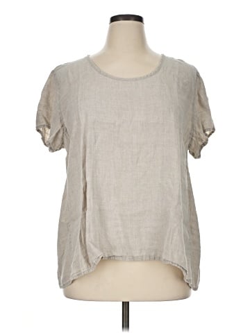 Flax Short Sleeve Blouse (view 1)