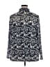 Lane Bryant Paisley Black Blue Long Sleeve Button-Down Shirt Size 22 - 24 Plus - photo 2