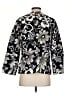 Chico's 100% Polyester Floral Black Jacket Size Sm (0.5) - photo 2