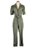 Paige Solid Green Jumpsuit Size 6 - photo 1