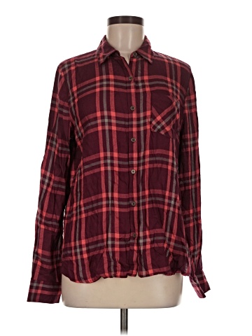 Pure Navy Long Sleeve Button-Down Shirt (view 1)